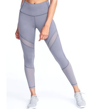 Old Navy + High-Rise Mesh-Trim 7/8-Length Compression Leggings