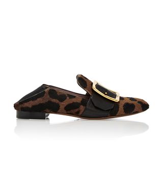 Bally + Janelle Leopard-Print Calf Hair Loafers
