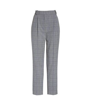 Rebecca Taylor + Check Pleat Front Pants