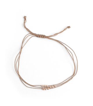 Catbird NYC + Friendship Bracelet With Rose Gold Beads