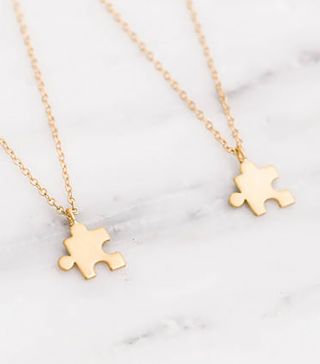 Simply Dainty Jewelry + Gold Puzzle Necklace