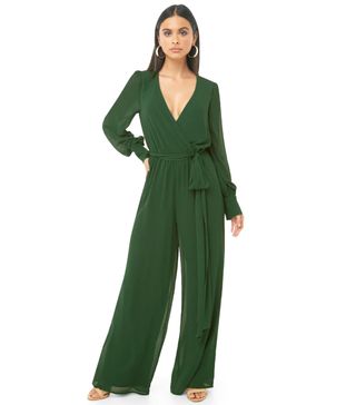 Forever 21 + Chiffon Wide-Leg Jumpsuit