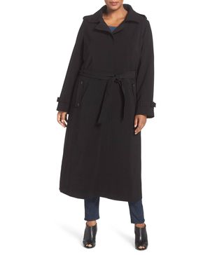 Gallery + Long Nepage Raincoat With Detachable Hood & Liner