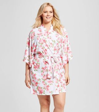 Bride & Beauties by Bedhead Pajamas + Plus Size Cabbage Rose Kimono Robe