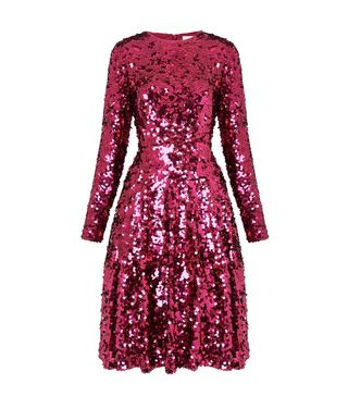 LK Bennett + Sonic Dark Pink Sequin Dress