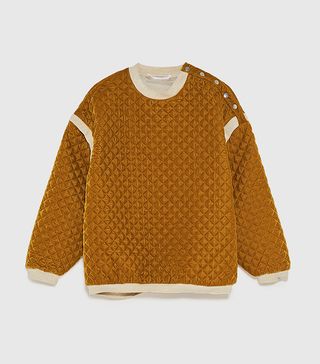Zara + Contrasting Oversized Sweatshirt