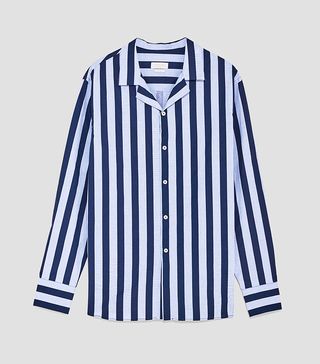 Zara + Shirt With Wide Stripes