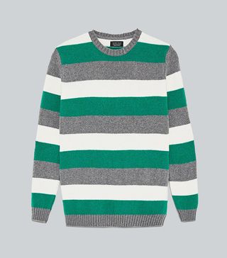Zara + Thick Striped Sweater