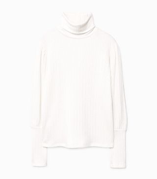 Mango + Ribbed cotton-blend sweater