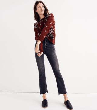 Madewell + Cali Demi-Boot Jeans: Asymmetrical Hem Edition