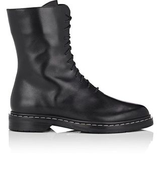 The Row + Fara Leather Combat Boots