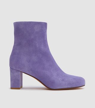 Maryam Nassir Zadeh + Agnes Boots in Iris Suede