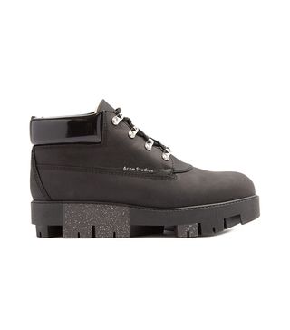 Acne Studios + Tinne Track-Sole Nubuck Ankle Boots