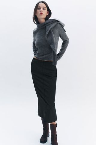 Zara + Basic 100% Wool Sweater