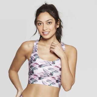 JoyLab + Pink Pearl Scoop Neck Sports Bra