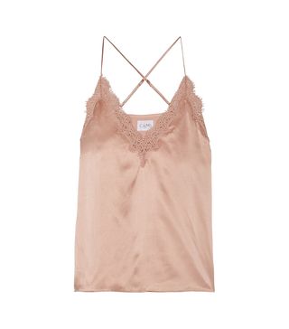 Cami NYC + Exclusive Everly Lace-Trimmed Silk-Charmeuse Camisole