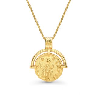 Missoma + Lucy Williams Gold Roman Arc Coin Necklace