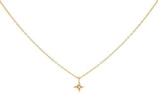 Everett + Little Gold Star Charm Necklace