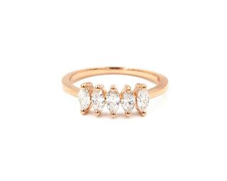 Everett + Marquise Diamond Pinky Ring
