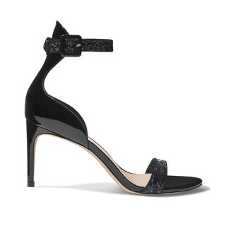 Sophia Webster + Nicole Glittered Patent-Leather Sandals