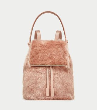Zara + Faux Fur Backpack