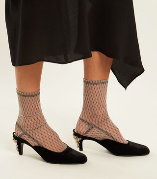 Darner + Fishnet Mesh Socks