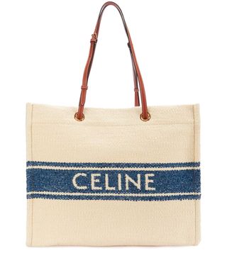 Celine + Squared Cabas Celine in Plein Soleil Textile and Calfskin
