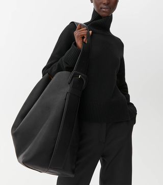 Arket + Oversized Leather Tote Bag