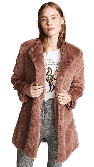 BB Dakota + Love You Furever Faux Fur Coat