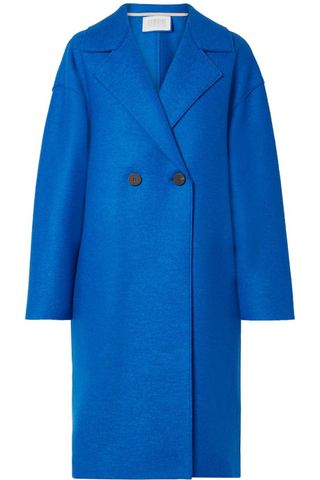 HARRIS WHARF LONDON + Oversized Double-breasted Wool-felt Coat