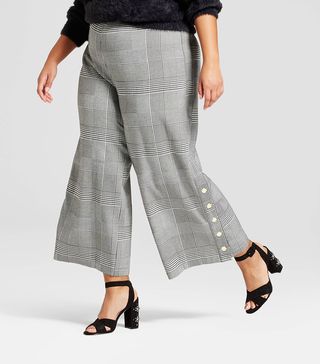 Who What Wear + Side Snap Cropped Trouser