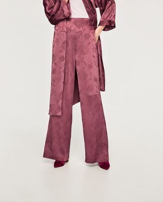 Zara + Shiny Trousers