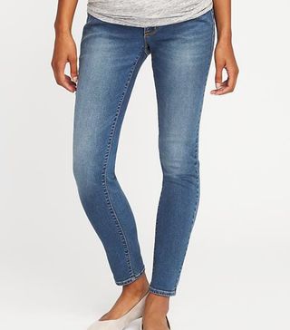 Old Navy + Maternity Premium Full Panel Rockstar Jeans