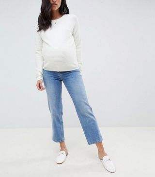 Asos Design + Maternity Farleigh High Waist Straight Leg Jeans