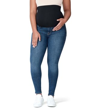 Good American + Good Mama The Home Stretch Maternity Skinny Jeans