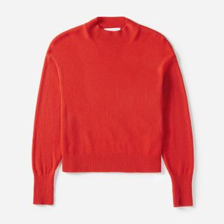 Everlane + Cashmere Crop Mockneck Sweater