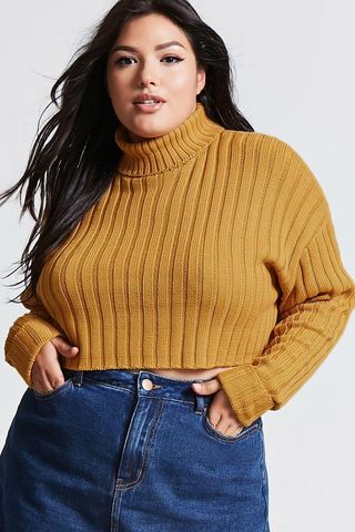 Forever 21 + Plus Size Cropped Turtleneck
