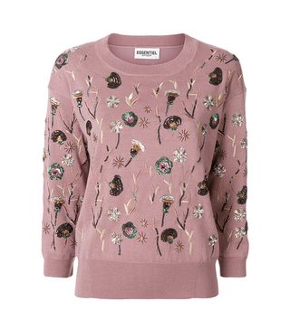 Essentiel Antwerp + Sequin Floral Patch Sweater