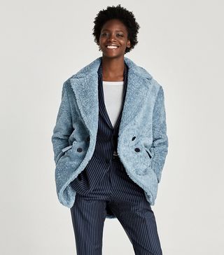Zara + Textured Coat