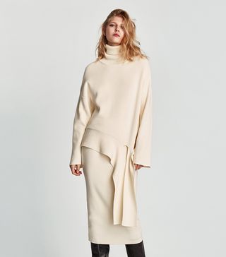 Zara + Sweater With Bow