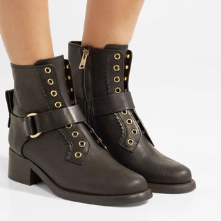 See by Chloé + Leather Ankle Boots