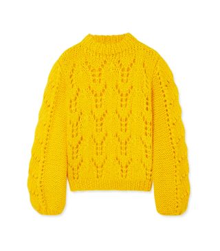Ganni + Julliard Mohair And Wool-Blend Sweater
