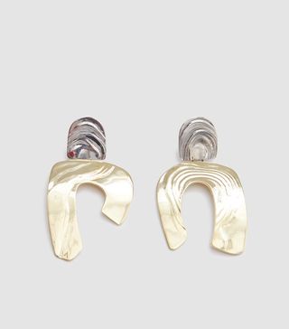 Leigh Miller + Totem Earrings in White Bronze/Brass
