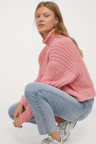 H&M + Ribbed Turtleneck Sweater