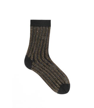 & Other Stories + Sheer Ribbed Knit Socks