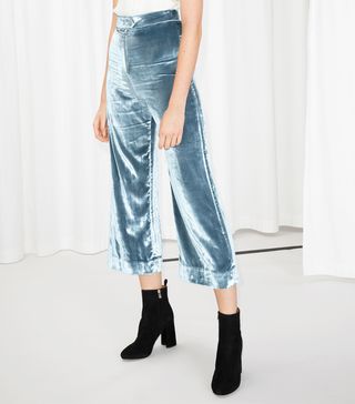 & Other Stories + High Waisted Velvet Culottes