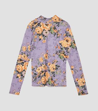 Zara + Floral Bow T-Shirt