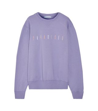 Paradised + Embroidered Cotton-Jersey Sweatshirt