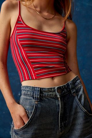 Urban Outfitters + Uo Cabana Cropped Cami