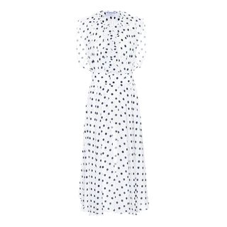 Balenciaga + Polka Dot Silk Dress